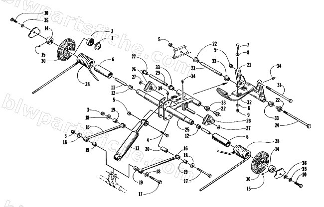 REAR SUSPENSION REAR ARM ASSEMBLY diagram