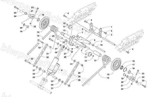 REAR SUSPENSION REAR ARM ASSEMBLY diagram