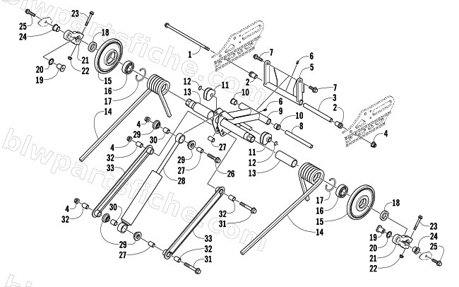 REAR SUSPENSION REAR ARM ASSEMBLY diagram