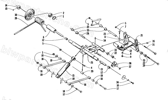 REAR SUSPENSION REAR ARM ASSEMBLY diagram