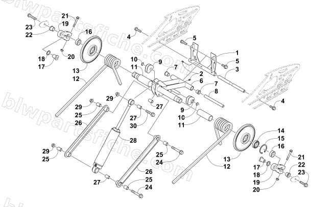 REAR SUSPENSION REAR ARM ASSEMBLY diagram