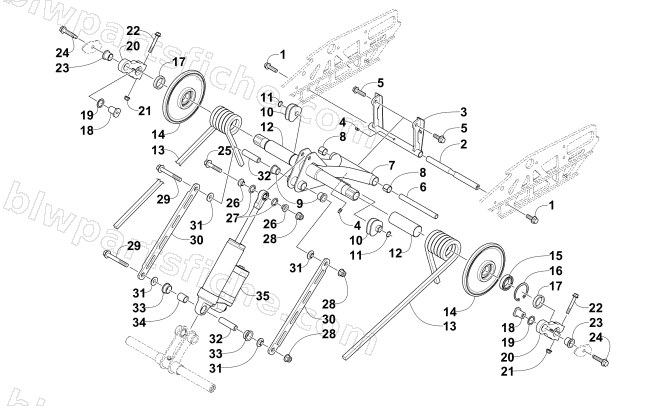 REAR SUSPENSION REAR ARM ASSEMBLY diagram