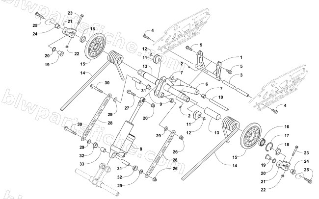 REAR SUSPENSION REAR ARM ASSEMBLY diagram
