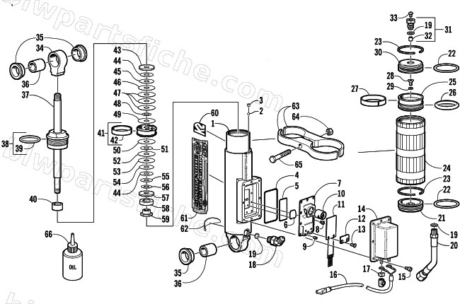 REAR SUSPENSION REAR ARM SHOCK ABSORBER diagram