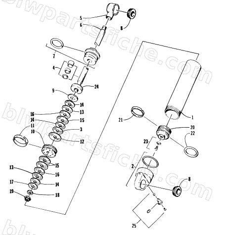REAR SUSPENSION - REAR ARM SHOCK ABSORBER diagram