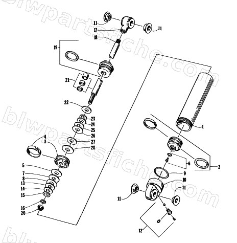 REAR SUSPENSION REAR ARM SHOCK ABSORBER diagram
