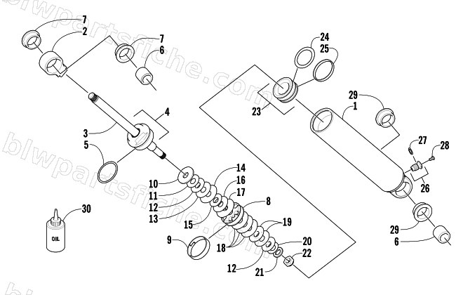 REAR SUSPENSION REAR ARM SHOCK ABSORBER diagram