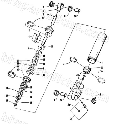 REAR SUSPENSION - REAR ARM SHOCK ABSORBER diagram