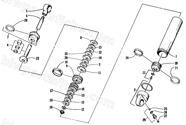 REAR SUSPENSION - REAR ARM SHOCK ABSORBER diagram