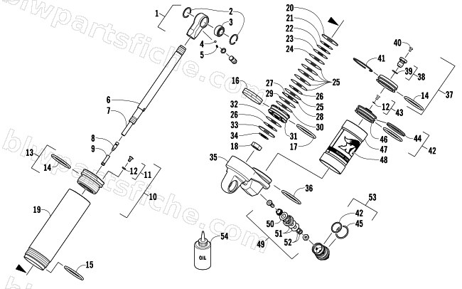 REAR SUSPENSION REAR ARM SHOCK ABSORBER diagram