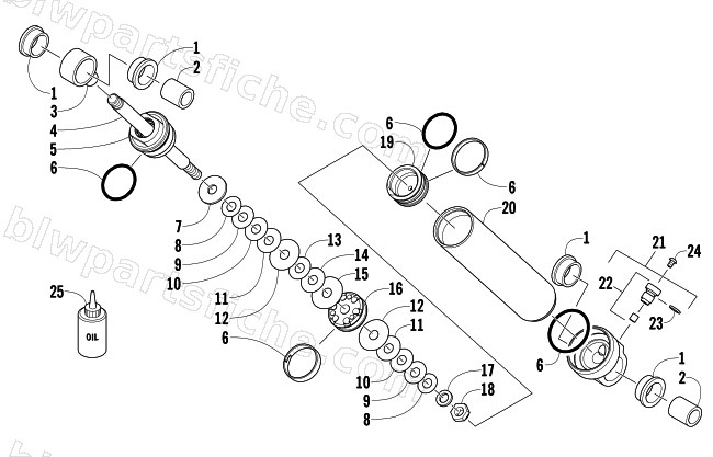 REAR SUSPENSION REAR ARM SHOCK ABSORBER diagram