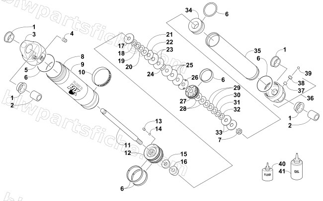 REAR SUSPENSION REAR ARM SHOCK ABSORBER diagram