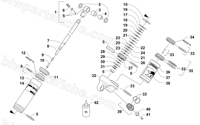 REAR SUSPENSION REAR ARM SHOCK ABSORBER diagram