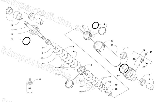REAR SUSPENSION REAR ARM SHOCK ABSORBER diagram