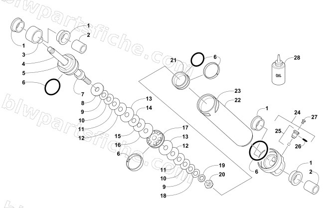 REAR SUSPENSION REAR ARM SHOCK ABSORBER diagram