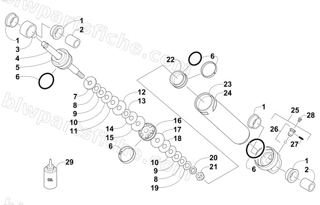 REAR SUSPENSION REAR ARM SHOCK ABSORBER diagram