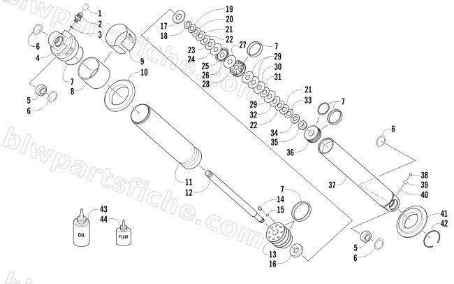REAR SUSPENSION SHOCK ABSORBER diagram