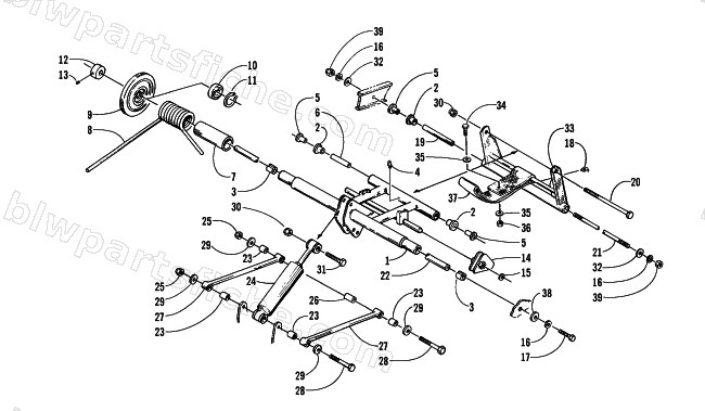 REAR SUSPENSION/REAR ARM ASSEMBLY diagram