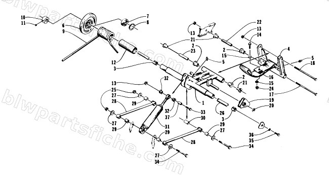 REAR SUSPENSION/REAR ARM ASSEMBLY diagram