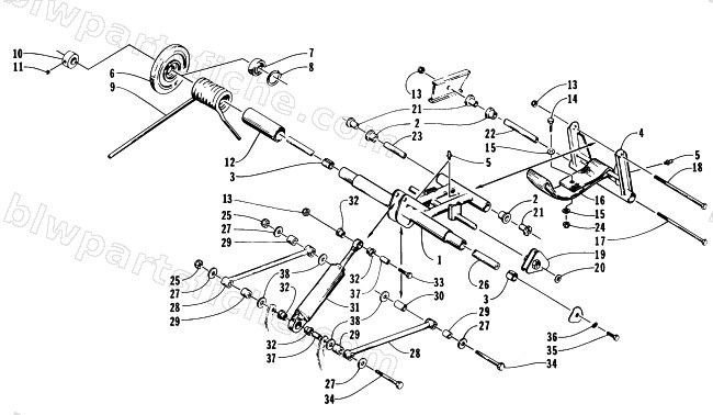 REAR SUSPENSION/REAR ARM ASSEMBLY diagram