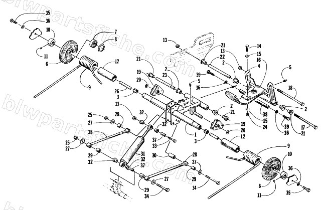 REAR SUSPENSION/REAR ARM ASSEMBLY diagram
