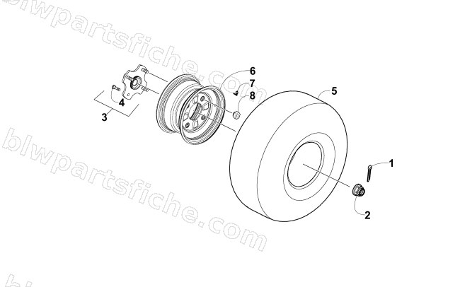 REAR WHEEL ASSEMBLY diagram
