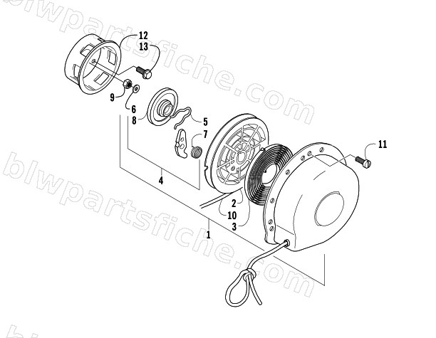 RECOIL STARTER diagram