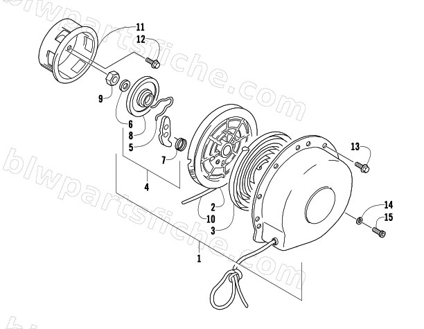 RECOIL STARTER diagram