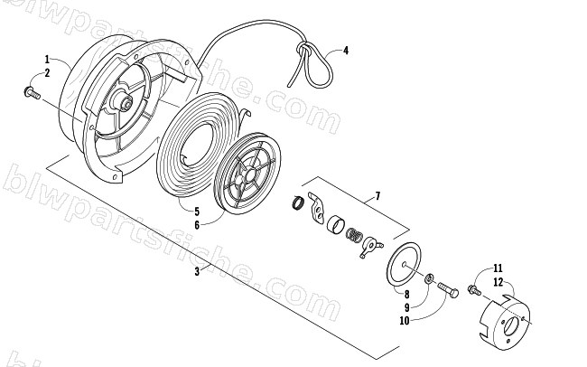 RECOIL STARTER diagram