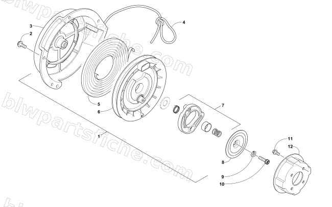 RECOIL STARTER diagram