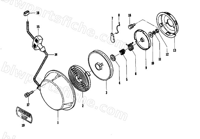 RECOIL STARTER diagram
