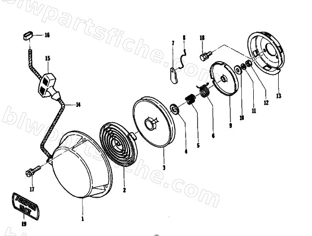 RECOIL STARTER diagram