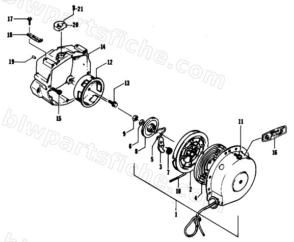 RECOIL STARTER diagram