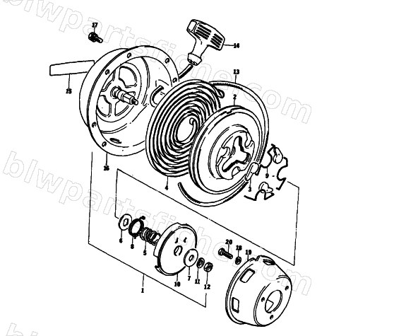 RECOIL STARTER diagram