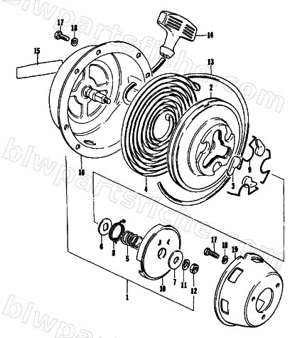 RECOIL STARTER diagram