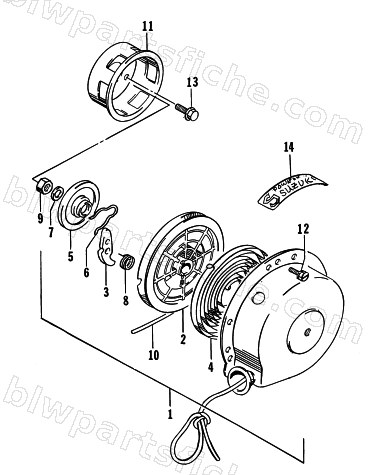 RECOIL STARTER diagram