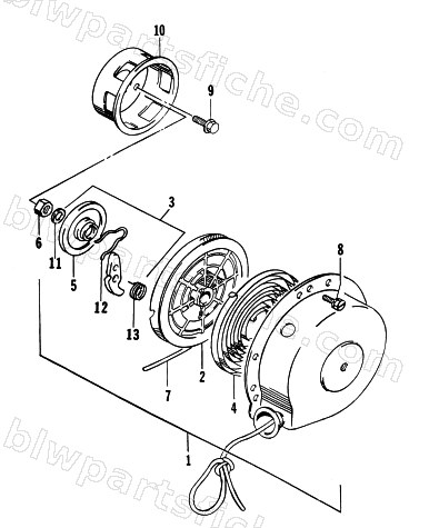 RECOIL STARTER diagram