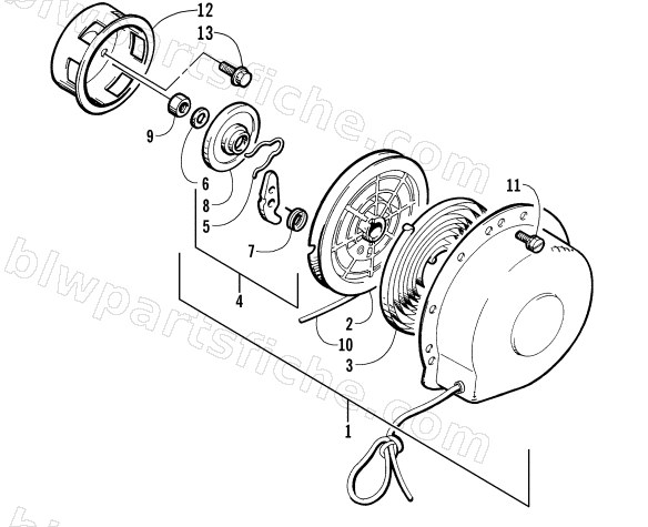 RECOIL STARTER diagram