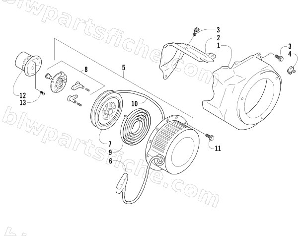 RECOIL STARTER diagram