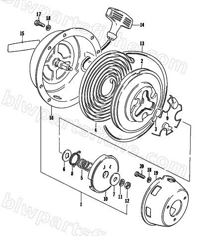 RECOIL STARTER diagram