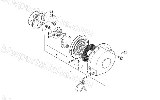 RECOIL STARTER diagram