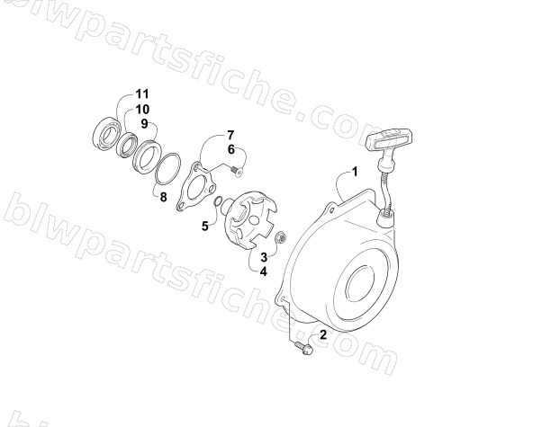 RECOIL STARTER ASSEMBLY diagram