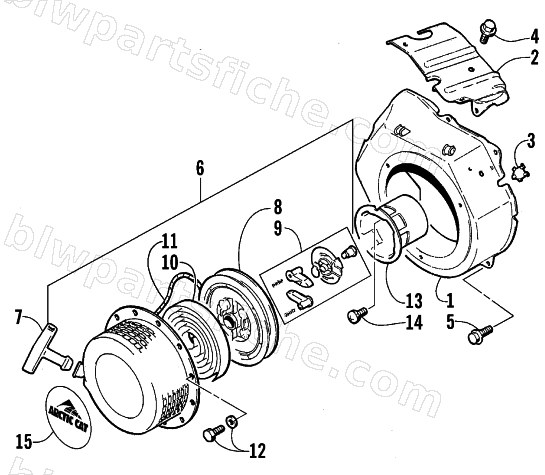 RECOIL STARTER ASSEMBLY diagram