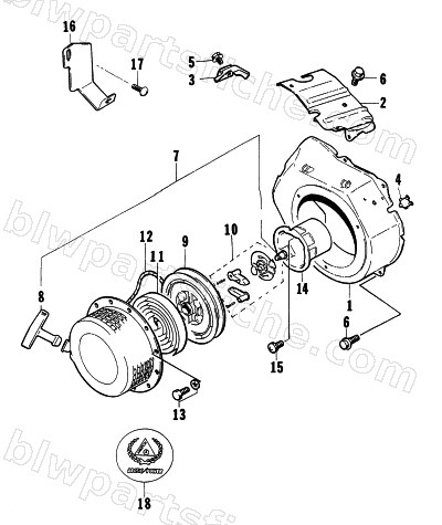 RECOIL STARTER ASSEMBLY diagram