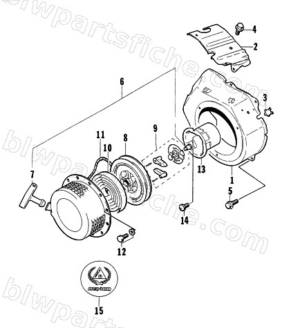 RECOIL STARTER ASSEMBLY diagram