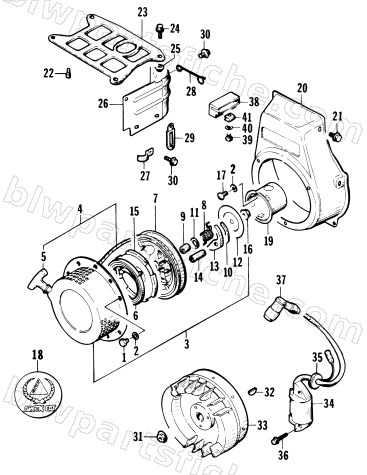 RECOIL STARTER & MAGNETO ASSY diagram