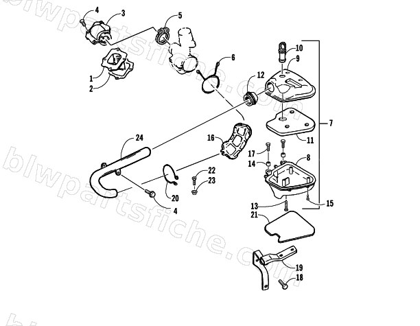REED VALVE AND AIR CLEANER ASSEMBLY diagram
