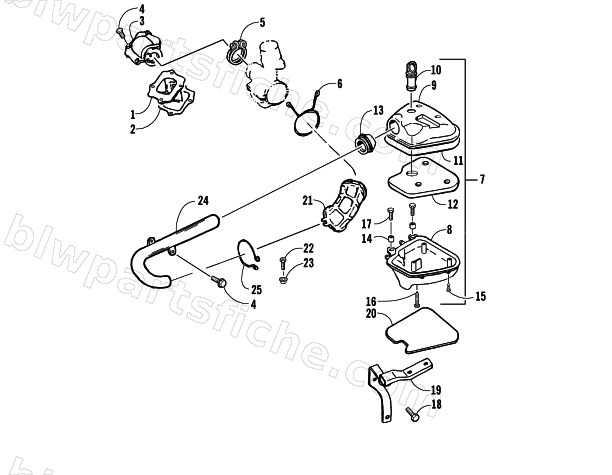 REED VALVE AND AIR CLEANER ASSEMBLY diagram
