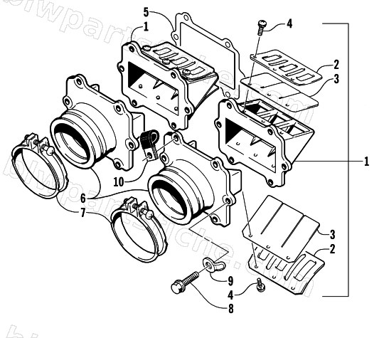 REED VALVE ASSEMBLY diagram