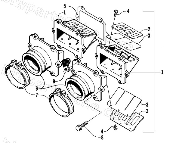 REED VALVE ASSEMBLY diagram